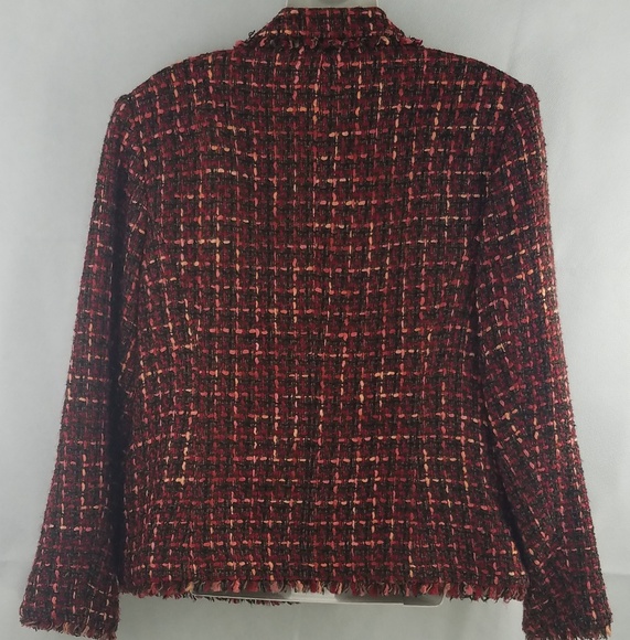 JM Collection tweed Coat/Jacket size 12 Large - Picture 3 of 6